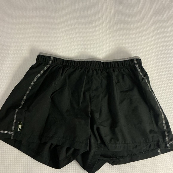 Smartwool PhD Running Shorts Women's Medium Black Athletic Workout Activewear - Picture 1 of 8